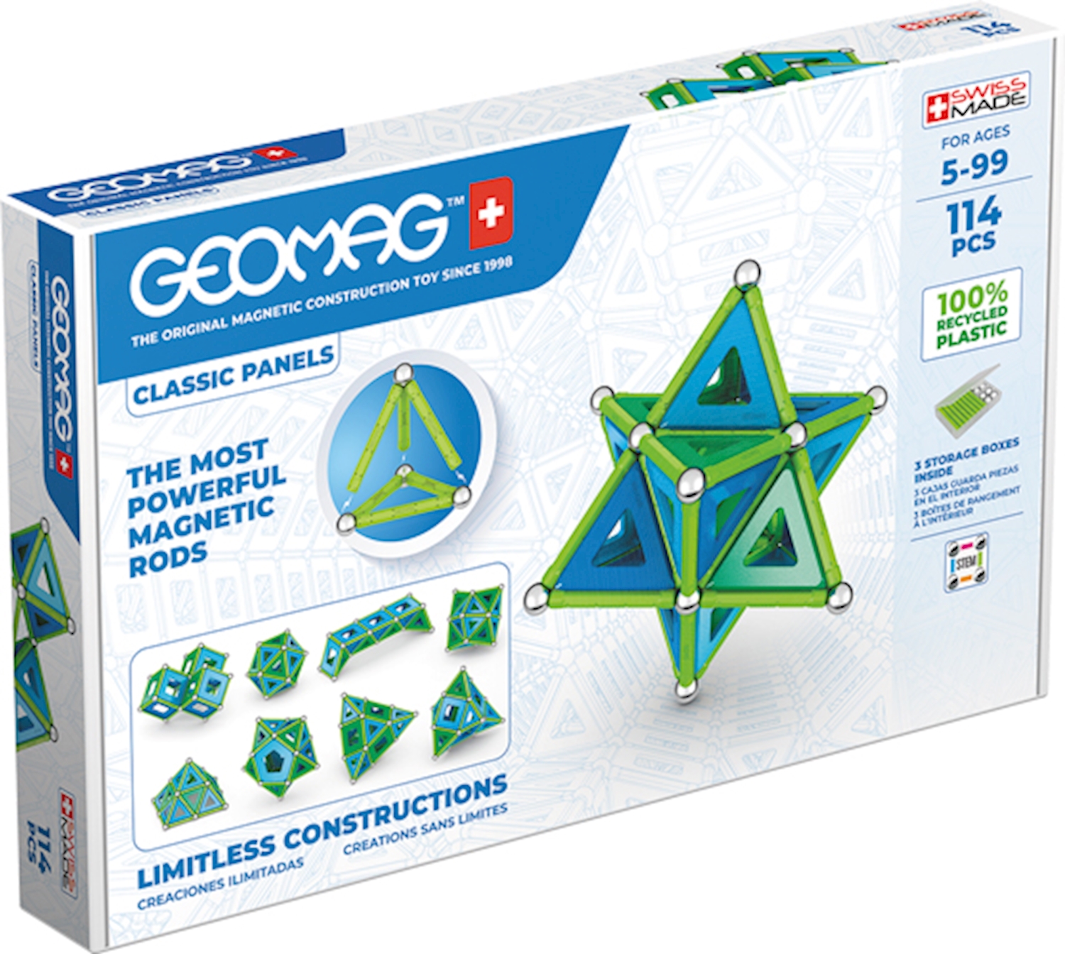Geomag Classic - Panels 114 pieces