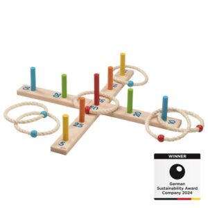 Jeu de Lancer d’Anneaux avec 6 Anneaux en Sisal